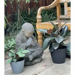 Flash Sale 🛒 Australia Only - Eden 15cm Charcoal Oslo Self Watering Planter Other 🔥 -Eden shop 223d878b93364f25b3c956e69200bbb6