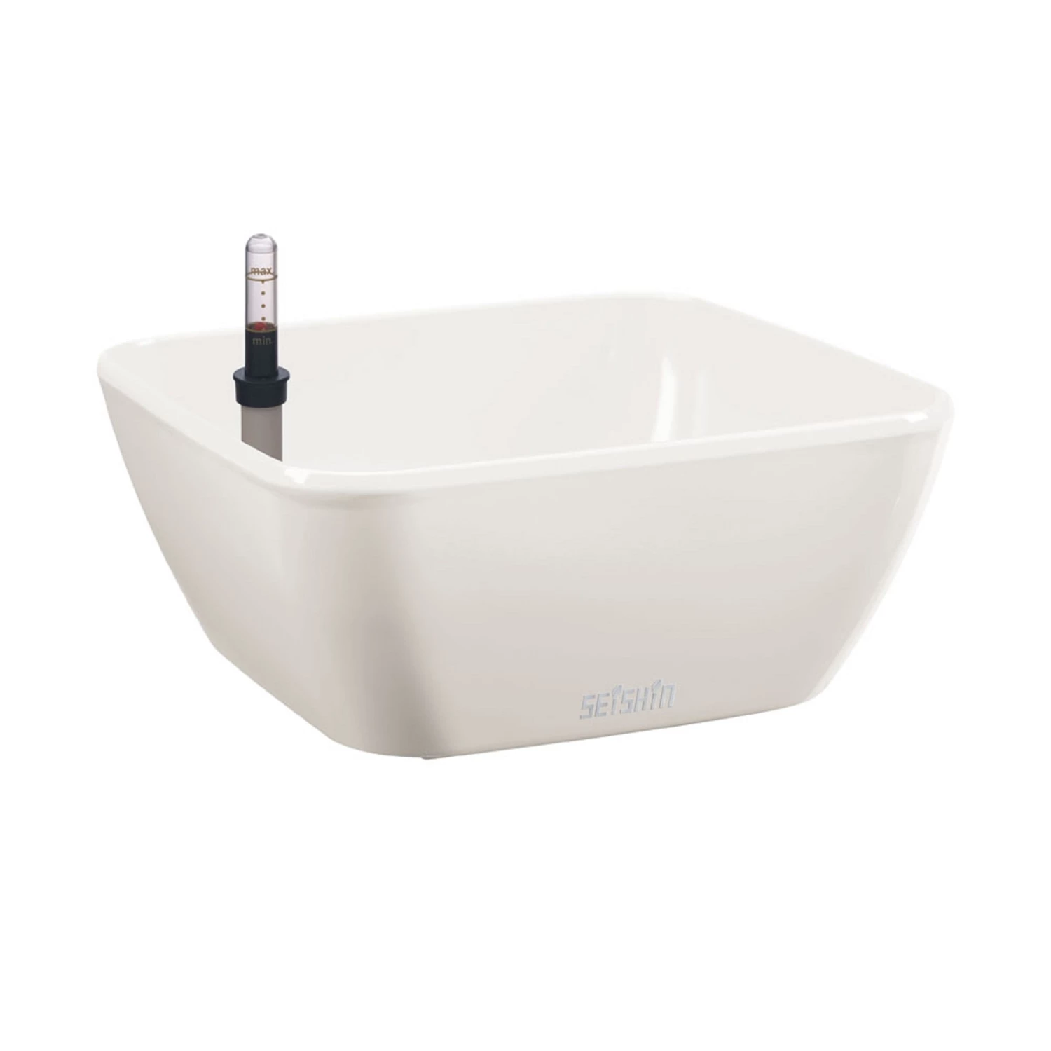 Outlet 😀 Australia Only - Eden 22cm White Self Watering Low Bowl Planter 🥰 3 Outlet 😀 Australia Only - Eden 22cm White Self Watering Low Bowl Planter 🥰