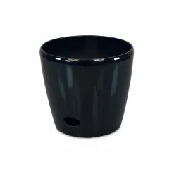 Cheapest ✨ Eden 28cm Black Round Self Watering Planter - To Australia 🎉