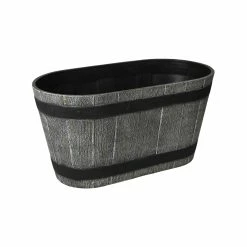 Cheap 💯 EDEN Grey And Bronze Whiskey Trough Planter - To Australia 😀
